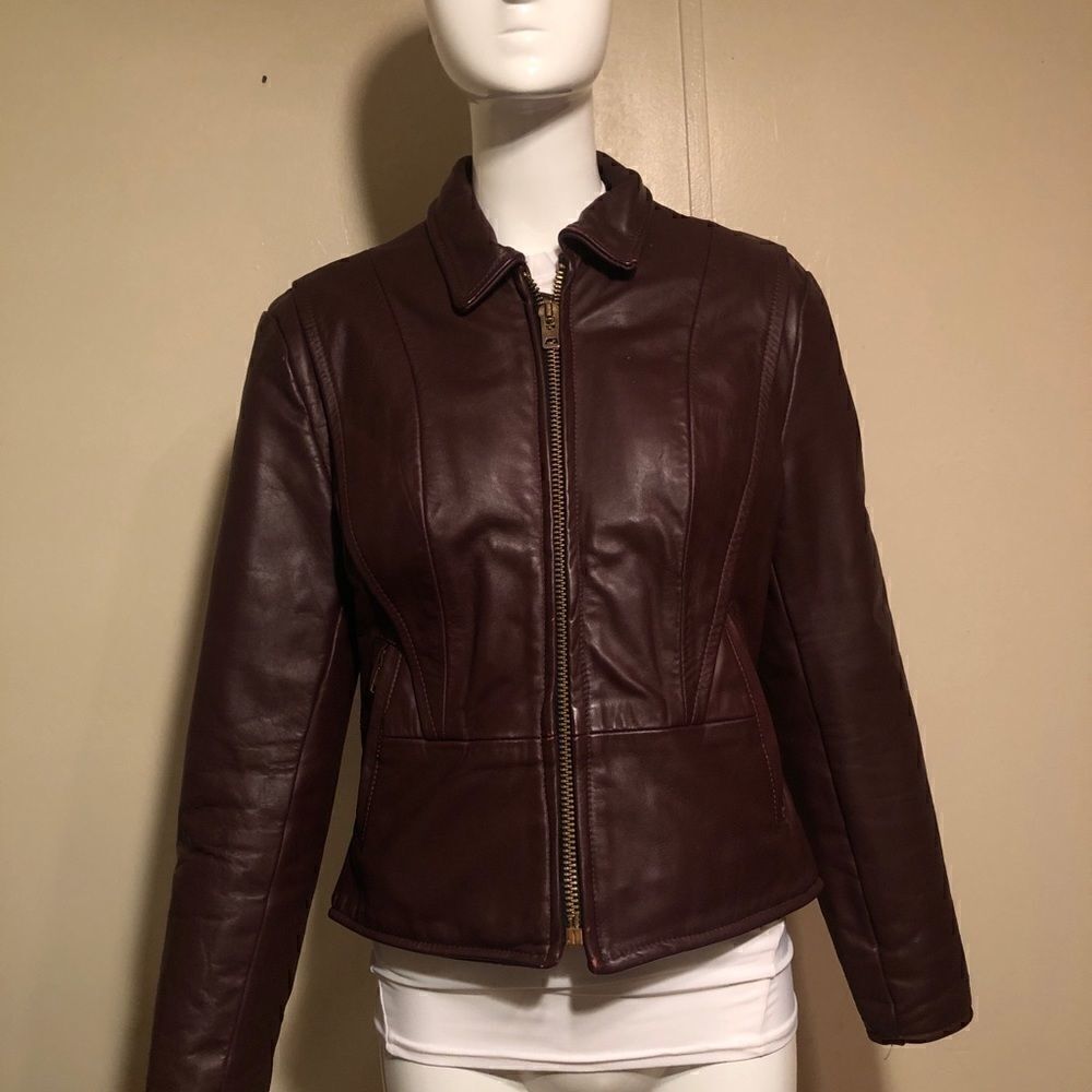 Vintage Leather Moto Jacket 